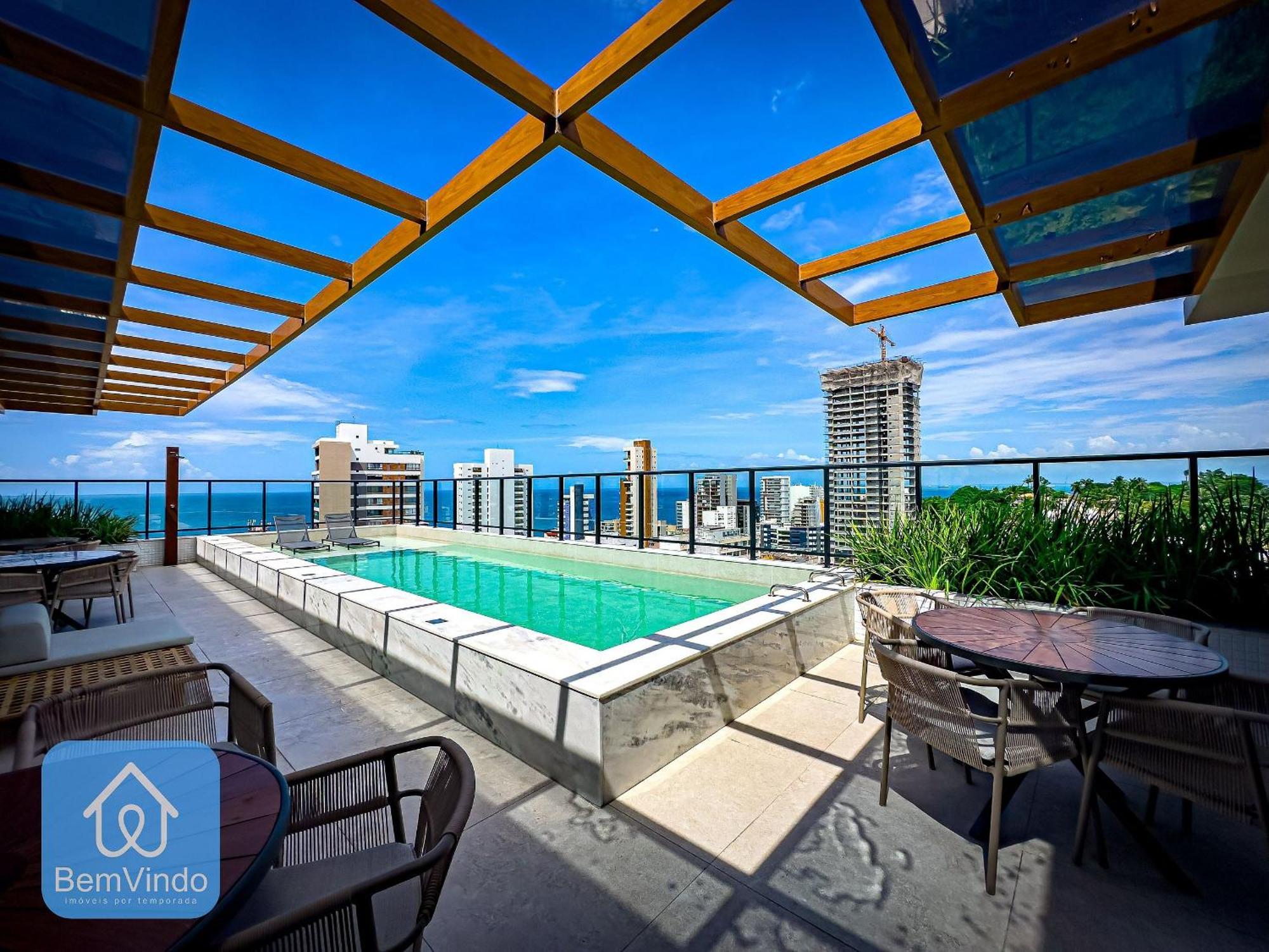 Apartment Premium Completo No Blue Barra *